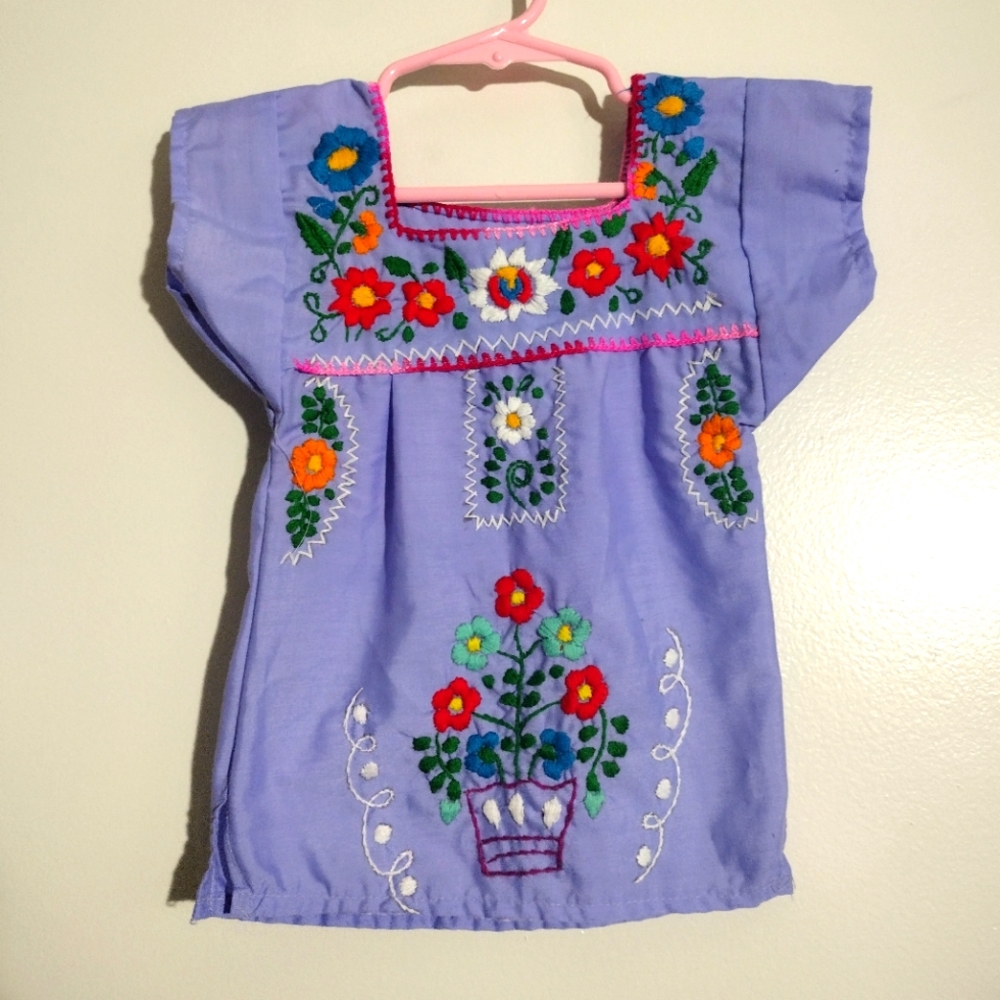 Toddler Girl embroidered blouse